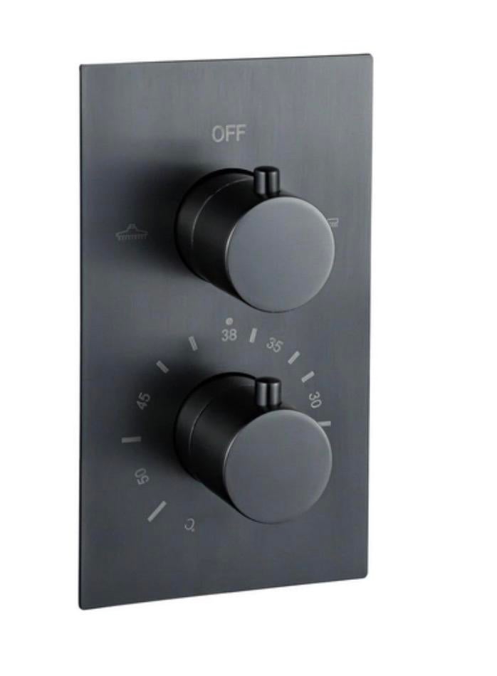 Fortifura Calvi Inbouw gunmetal geborsteld NIEUW, Doe-het-zelf en Verbouw, Sanitair, Ophalen of Verzenden, Nieuw, Douche