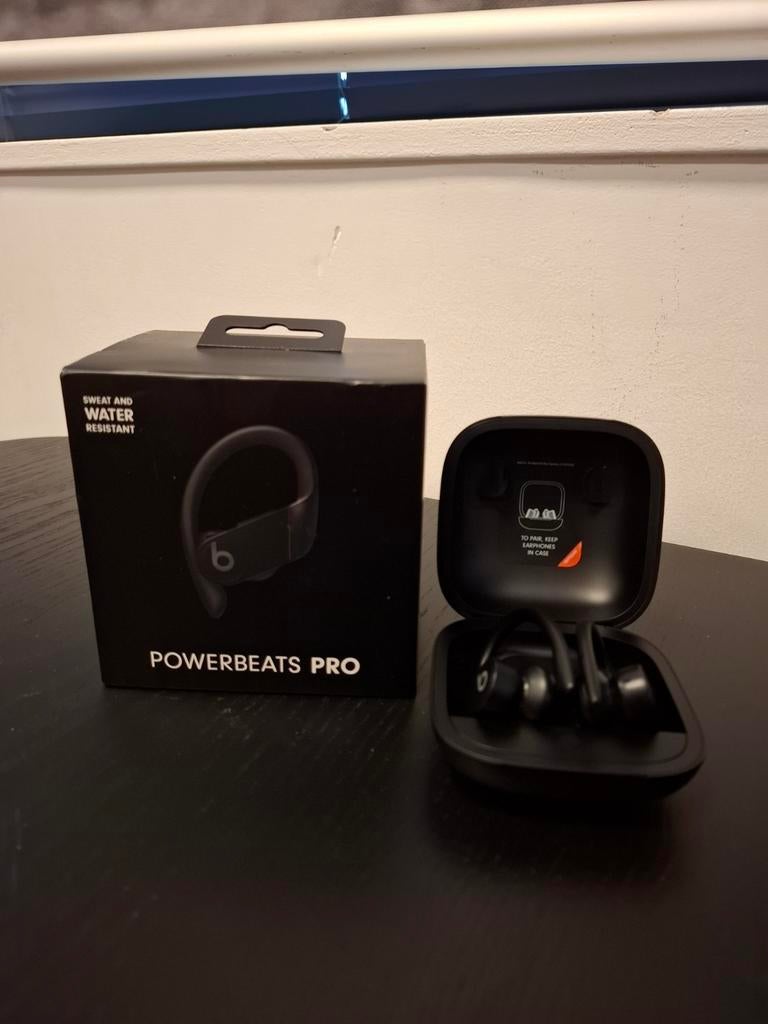 Beats Powerbeats Pro Draadloze Oordopjes - Zwart, Beats, Ophalen of Verzenden, Zo goed als nieuw, Over oor (circumaural)