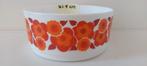 Grote Vintage Arcopal Lotus schaal oranje 21 cm jaren 70, Eu, Gebruikt, Eu, Ophalen of Verzenden
