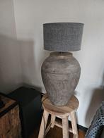 Stoere/Sober stenen kruiklamp met grijze kap, Ophalen, Gebruikt, Landelijk, Industrieel, Stoer, Sober, Minder dan 100 cm