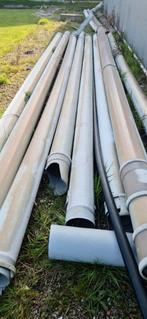 14x 6m gebruikte PVC buis 200 mm, Ophalen, Gebruikt, Pvc, 6 meter of meer