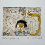 Bijzondere Ets Anton Heyboer uit 1985 Epreuve d' Artiste, Antiek en Kunst, Ophalen