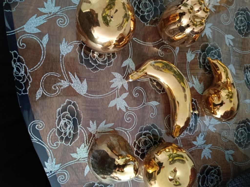 Zeer mooie decoratie fruit kleur goud serieus bieden, Ophalen, Zo goed als nieuw