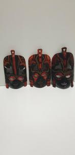 1917)Afrikaanse houten hand gesneden maskers Kenia Masai, Antiek en Kunst, Kunst | Niet-Westerse kunst, Ophalen of Verzenden