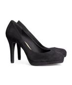 H&M zwarte suede Plateau pumps hakschoenen hak 10 cm maat 40, Zwart, Nieuw, Ophalen of Verzenden, Pumps
