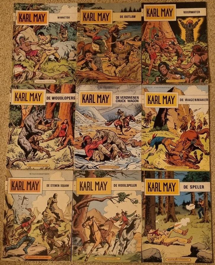 KARL MAY | Willy Vandersteen | 9 albums in 1 koop | Std.Uitg, Boeken, Stripboeken, Zo goed als nieuw, Meerdere stripboeken, Ophalen of Verzenden