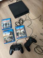 Playstation 4 met 3 spellen, Spelcomputers en Games, Spelcomputers | Sony PlayStation 4, Ophalen, Zo goed als nieuw, Met 2 controllers