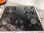 Kookplaat gas op glas 4 pitten, Ophalen, Zo goed als nieuw, Inbouw, Gas