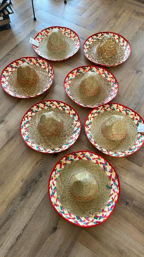 7 Mexicaanse sombrero’s - nieuw, Kleding | Heren, Carnavalskleding en Feestkleding, Nieuw, Carnaval, Overige maten, Ophalen of Verzenden