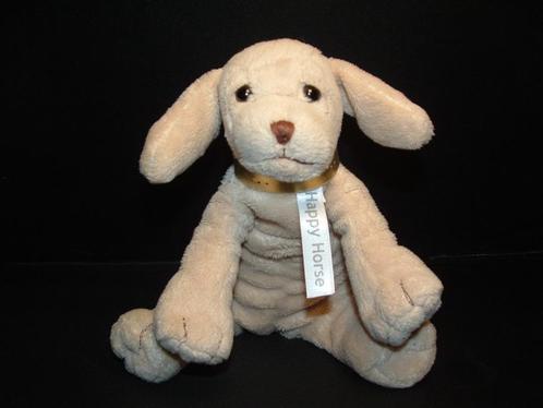 HAPPY HORSE HOND DOG SAM NR1 VELOURS ECRU MET, Kinderen en Baby's, Speelgoed | Knuffels en Pluche, Nieuw, Hond, Verzenden