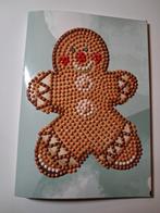 Diamond painting kaart peperkoekmannetje, Ophalen of Verzenden, Nieuw, Overige thema's