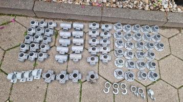 76 stuks Steigerbuis koppelingen buismaat 33,7 / 34 mm beschikbaar voor biedingen