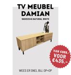 Tv meubel Damian, uit showroom 160x53x45, Huis en Inrichting, Kasten | Televisiemeubels, Ophalen, 100 tot 150 cm, Nieuw, Minder dan 100 cm