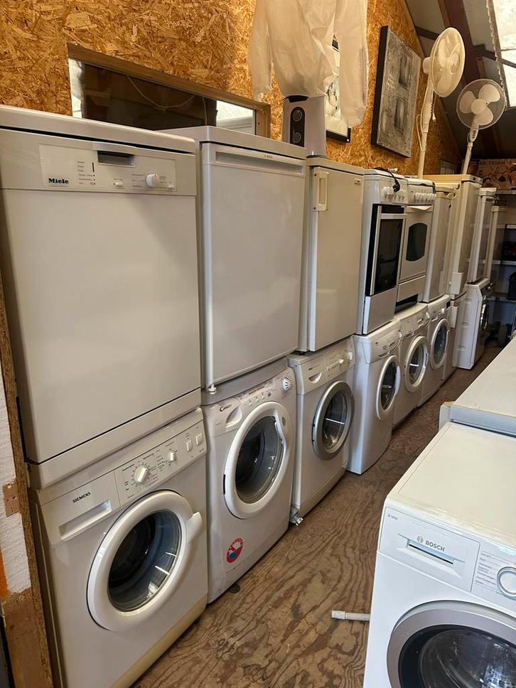 Witgoed te koop: Koelkasten, wasmachines, drogers, Witgoed en Apparatuur, Wasmachines, Gebruikt, 85 tot 90 cm, Ophalen