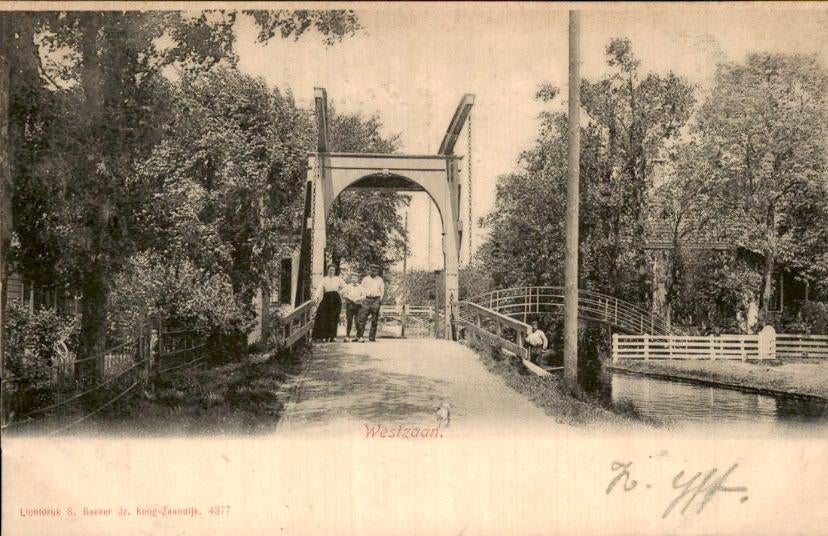 Westzaan, Verzamelen, Ansichtkaarten | Nederland, Gelopen, Noord-Holland, Voor 1920, Ophalen of Verzenden