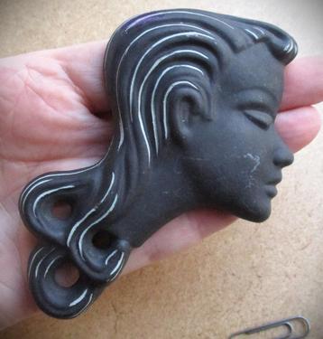 Ancora~Jaren 60 Meisjeshoofd wandversiering~l' Ancora beschikbaar voor biedingen