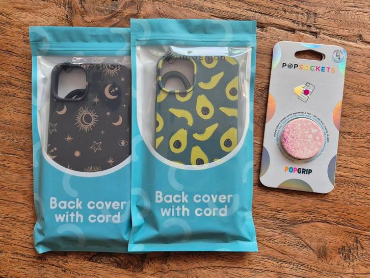 iphone 14 plus hoesje met koord en popgrip, Telecommunicatie, Mobiele telefoons | Hoesjes en Frontjes | Apple iPhone, Nieuw, iPhone 14