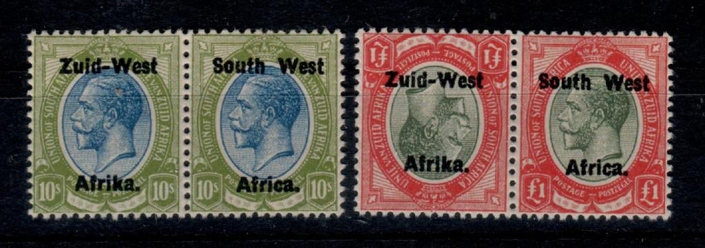 A171) 1913 Zuid West Afrika tete beche Edward MNH geen gar, Postzegels en Munten, Postzegels | Europa | UK, Ophalen of Verzenden