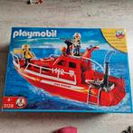 Playmobil brandweer boot 3128, Kinderen en Baby's, Speelgoed | Playmobil, Complete set, Gebruikt, Ophalen of Verzenden