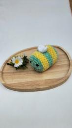 Gloednieuwe gehaakte knuffel bij handmade mint geel, Verzenden, Nieuw, Overige typen