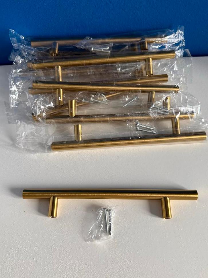 IKEA Pax Handgrepen - Geborsteld Staal, Goudkleurig, Huis en Inrichting, Kasten | Kledingkasten, Nieuw, Minder dan 100 cm, 50 tot 100 cm