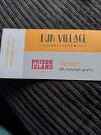 Voor 2x Fun village Rotterdam voor 60 minuten Prison island., Tickets en Kaartjes, Eén persoon