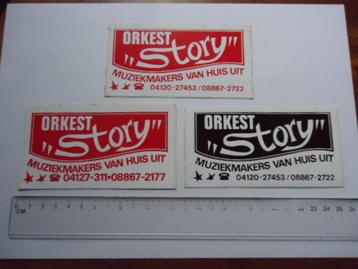 sticker oud ORKEST Story muziek band dans retro maren oss  beschikbaar voor biedingen