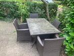 Tuin tafel met stoelen, Tuin en Terras, Tuintafels, Ophalen, Gebruikt, Rechthoekig