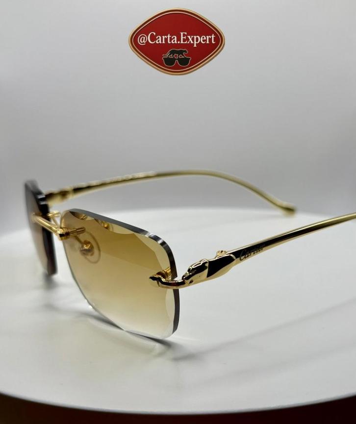 Cartier Panthere Diamond Cut zonnebril, Sieraden, Tassen en Uiterlijk, Zonnebrillen en Brillen | Heren, Nieuw, Zonnebril, Overige merken