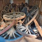 Karrewiel, Karrewielen,wagenwiel, wagenwielen., Antiek en Kunst, Curiosa en Brocante, Ophalen