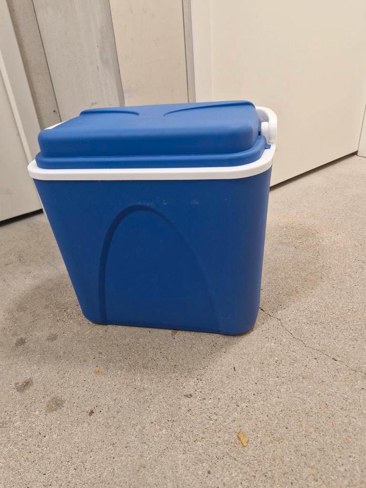 Blauwe Koelbox - Ideaal voor Onderweg, Caravans en Kamperen, Koelboxen, Gebruikt, Koelbox, Koelelement, Ophalen