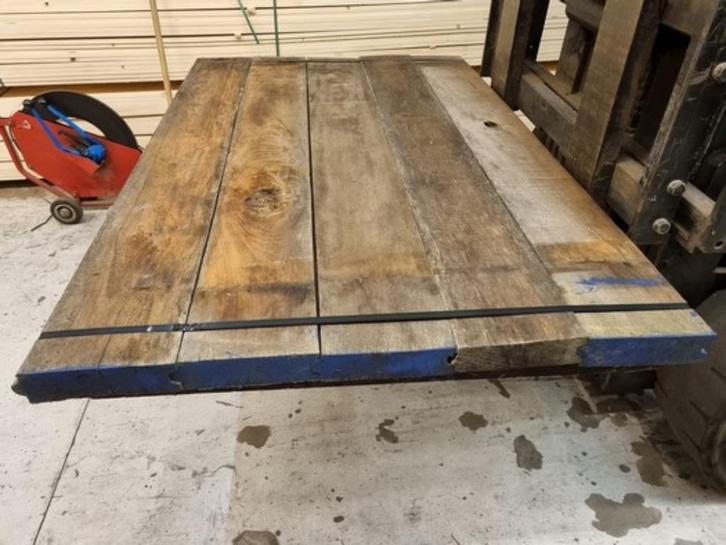 Hardhouten damwand 6 cm dik - nr: HP628, Tuin en Terras, Palen, Balken en Planken, Palen, Minder dan 180 cm, Hardhout, Ophalen