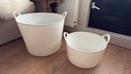 2 kuipen / wasmanden / opbergbakken / tijl, Huis en Inrichting, Woonaccessoires | Schalen en Manden, Ophalen of Verzenden, Zo goed als nieuw