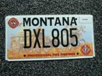 Kentekenplaat licenseplate Montana Professional Fire Fighter, Verzenden, Gebruikt, Auto's
