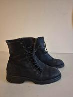 Zwarte veterlaarzen, Zwart, Lage of Enkellaarzen, Ophalen of Verzenden, Onbekend