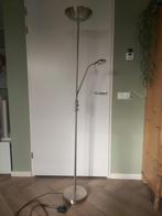 Vloerlamp met leeslamp, Huis en Inrichting, Lampen | Vloerlampen, Ophalen, Zo goed als nieuw, Glas, 150 tot 200 cm