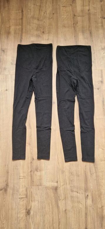 H&M mama 2x zwarte zwangerschapslegging maat S beschikbaar voor biedingen