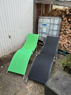 2x Verstelbare Ligbedden, Ophalen, Gebruikt, Aluminium, Inklapbaar