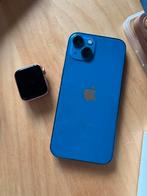 Iphone 13 + apple watch se 40mm, Telecommunicatie, Mobiele telefoons | Apple iPhone, Ophalen, Blauw, IPhone 13, Zonder simlock