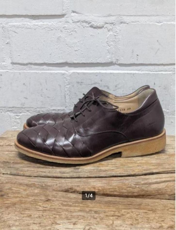 Angulus - Prachtige leren veterschoenen maat 39 - Nieuw €200, Kleding | Dames, Schoenen, Nieuw, Overige typen, Zwart, Ophalen of Verzenden