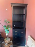 Zwarte Boeken/buffetkast, Huis en Inrichting, Kasten | Boekenkasten, Ophalen, 200 cm of meer, Eikenhout, 50 tot 100 cm