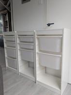 3x trofast (Ikea) kasten wit incl bakken, Huis en Inrichting, Ophalen, Gebruikt