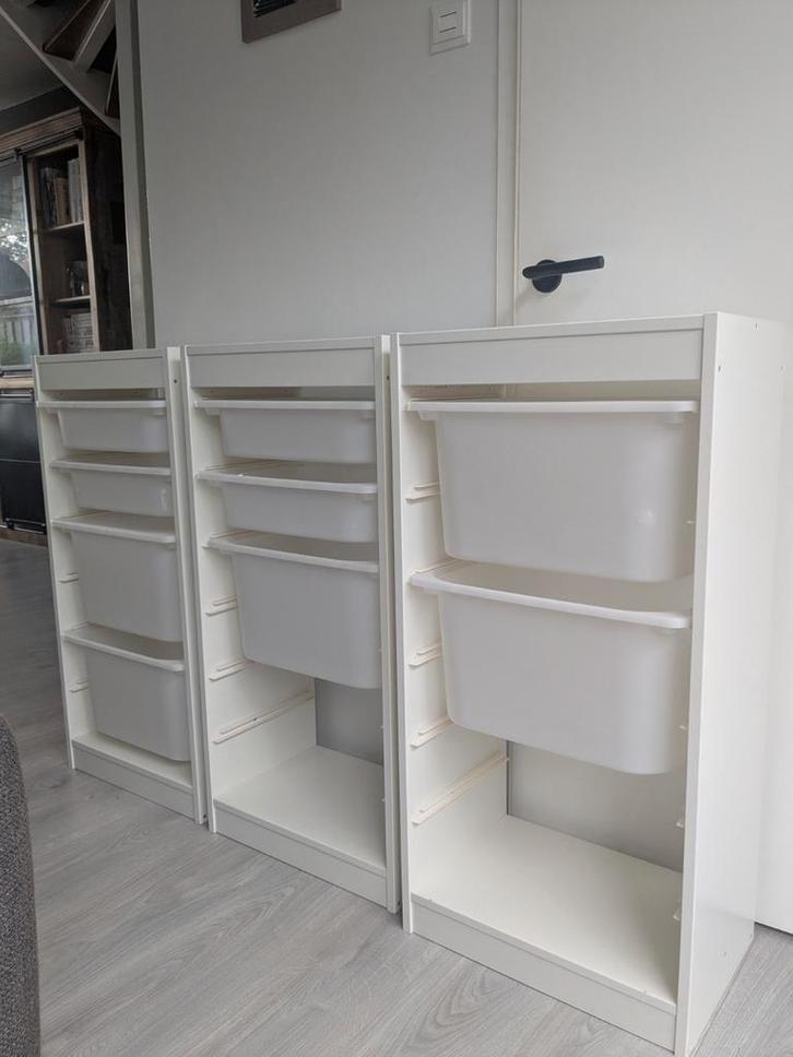 3x trofast (Ikea) kasten wit incl bakken, Huis en Inrichting, Kasten | Overige, Gebruikt, Ophalen