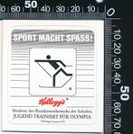 Sticker: Kelloggs - Sport macht spass, Verzamelen, Sport, Ophalen of Verzenden