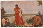 Kunst naakte mannen vrouwen kinderen Munchen schilderij 1682, Verzenden, 1960 tot 1980, Ongelopen, Overige thema's