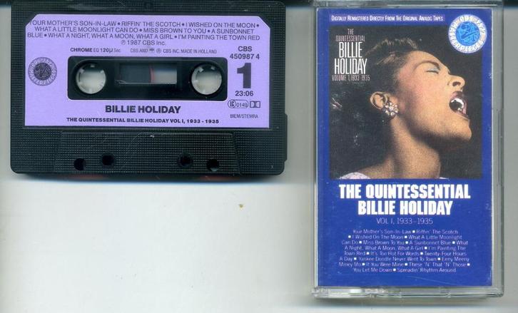 The Quintessential Billie Holiday Volume I, 1933-1935 16 nrs, Cd's en Dvd's, Cassettebandjes, Zo goed als nieuw, Origineel, Jazz en Blues