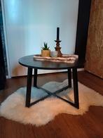 Zwart houten salon tafel / Bijzettafel!, Huis en Inrichting, Tafels | Salontafels, Ophalen, 50 tot 100 cm, Rond, 50 tot 100 cm