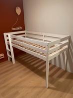 Hoppekids bed - Halfhoogslaper 200x90 incl. matras, Ophalen, 85 tot 100 cm, Zo goed als nieuw, Hoogslaper of Stapelbed