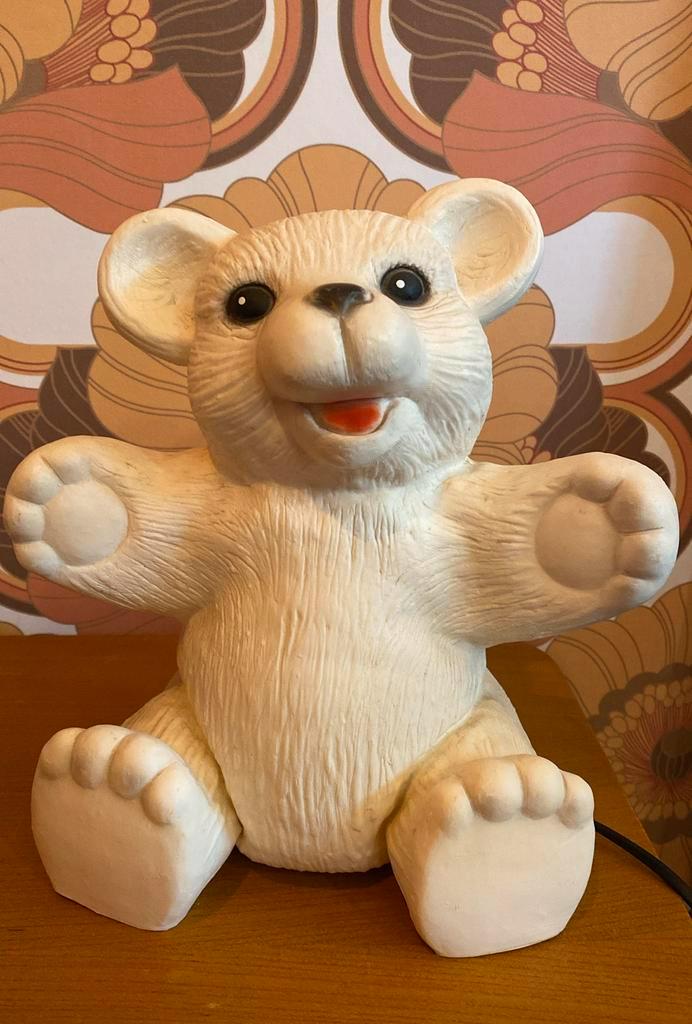 Vintage Heico nachtlamp beer, Kinderen en Baby's, Kinderkamer | Inrichting en Decoratie, Zo goed als nieuw, Lamp, Ophalen of Verzenden