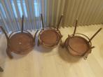 3 cafestoelen / eettafelstoelen thonetstijl : brede zit., Antiek en Kunst, Ophalen